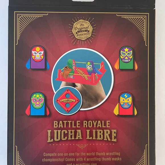 NIB- Battle Royale Lucha Libre Thumb Wrestling Kit - Picture 2 of 2